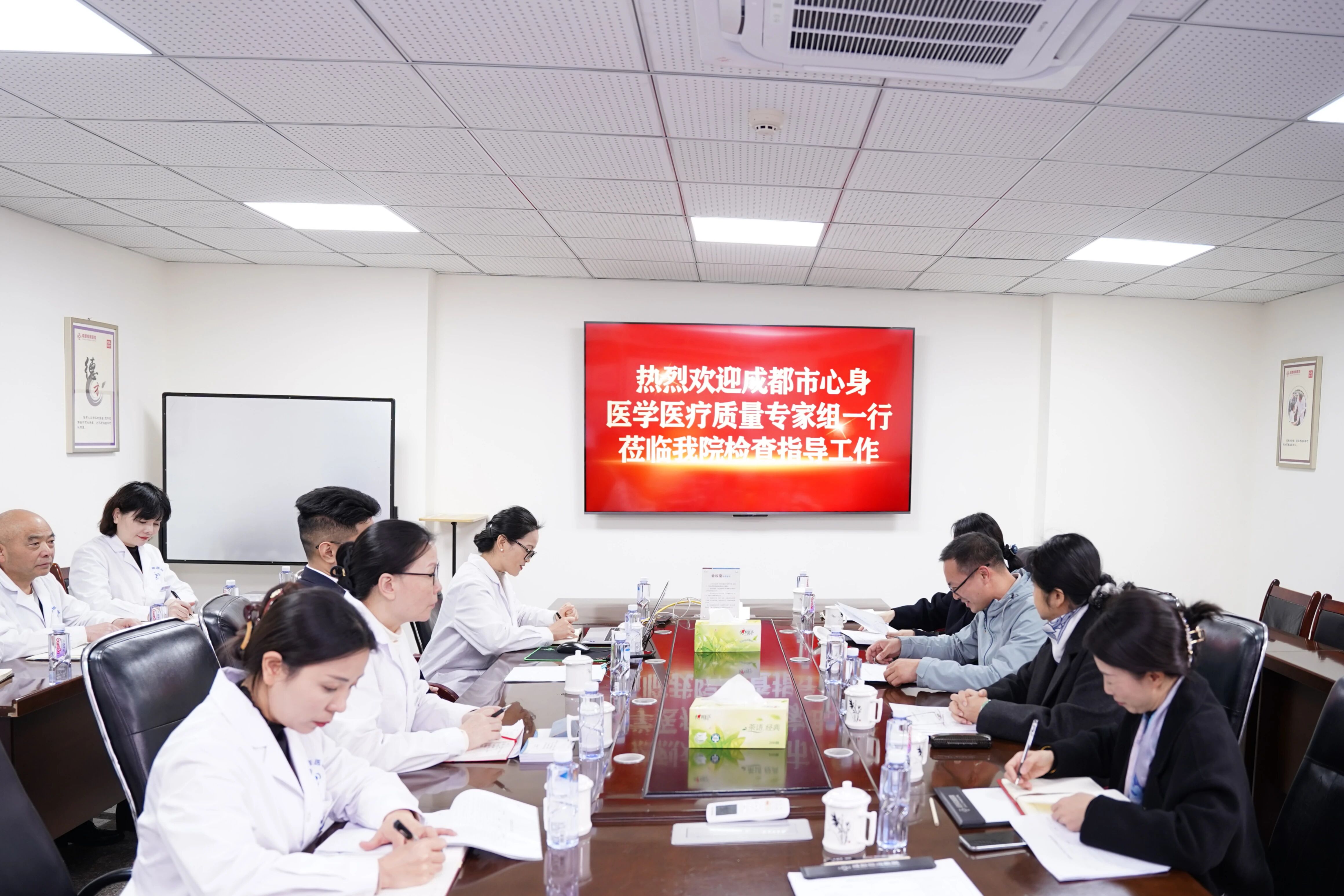 【医讯】成都市心身医学医疗质量控制中心专家组莅临我院指导交流-成都棕南医院_成都精神病医院